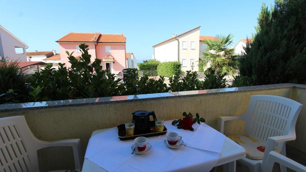 Balkón nebo terasa v ubytování Apartments Grahovac