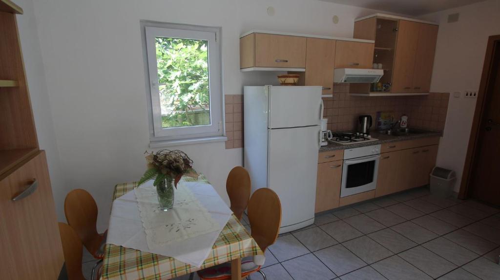 Kuchyň nebo kuchyňský kout v ubytování Apartments Grahovac