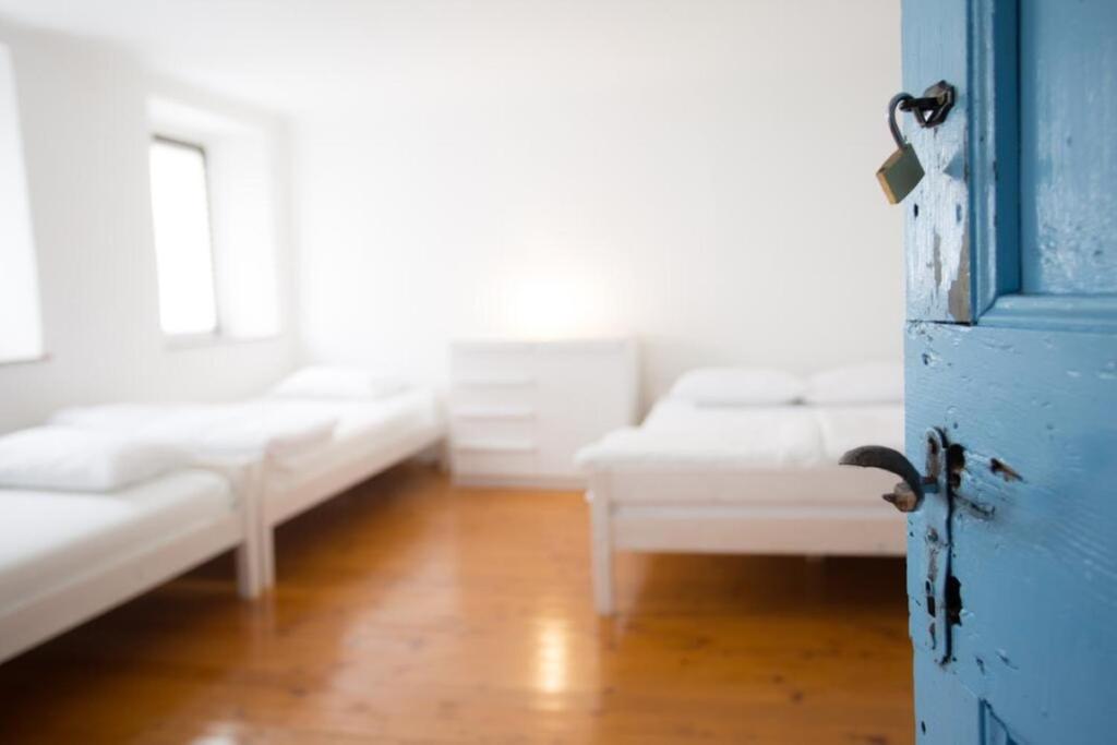 Postel nebo postele na pokoji v ubytování Hiša Šucarija