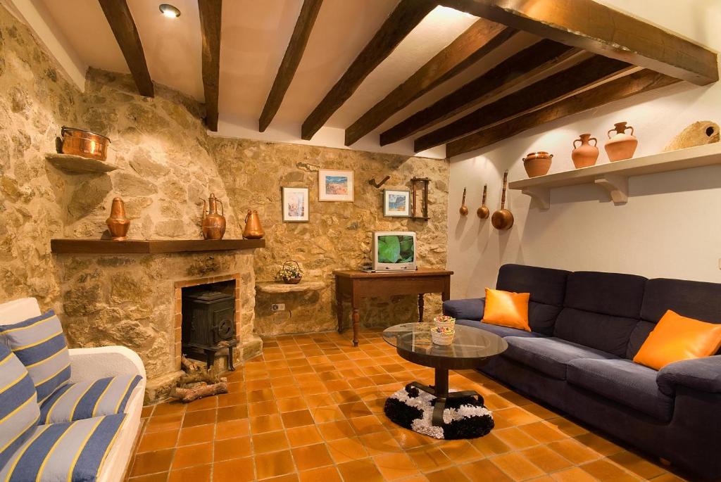 Kuchyň nebo kuchyňský kout v ubytování Villa Boquer Petit - Piedra