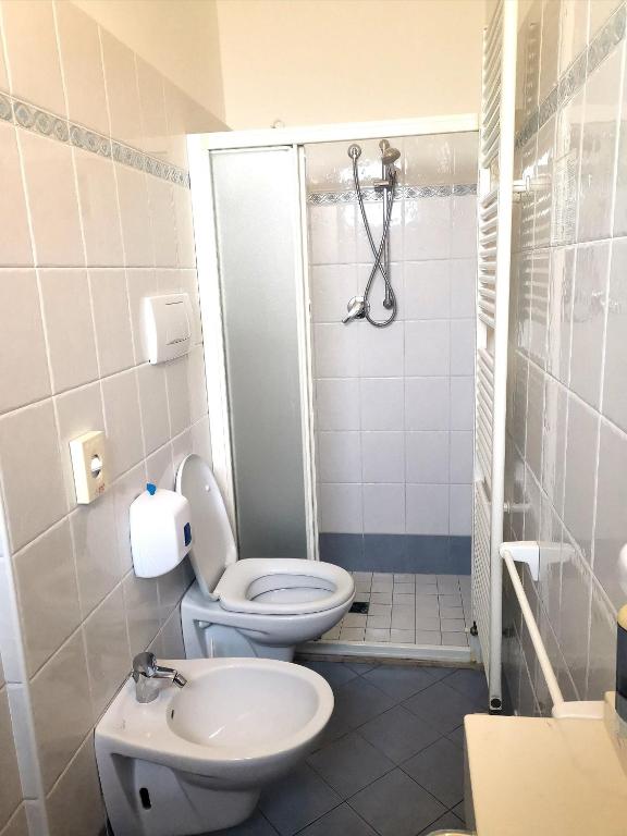 Koupelna v ubytování Hotel Alcazar