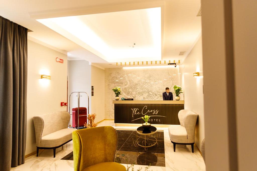Posezení v ubytování The Cross Hotel