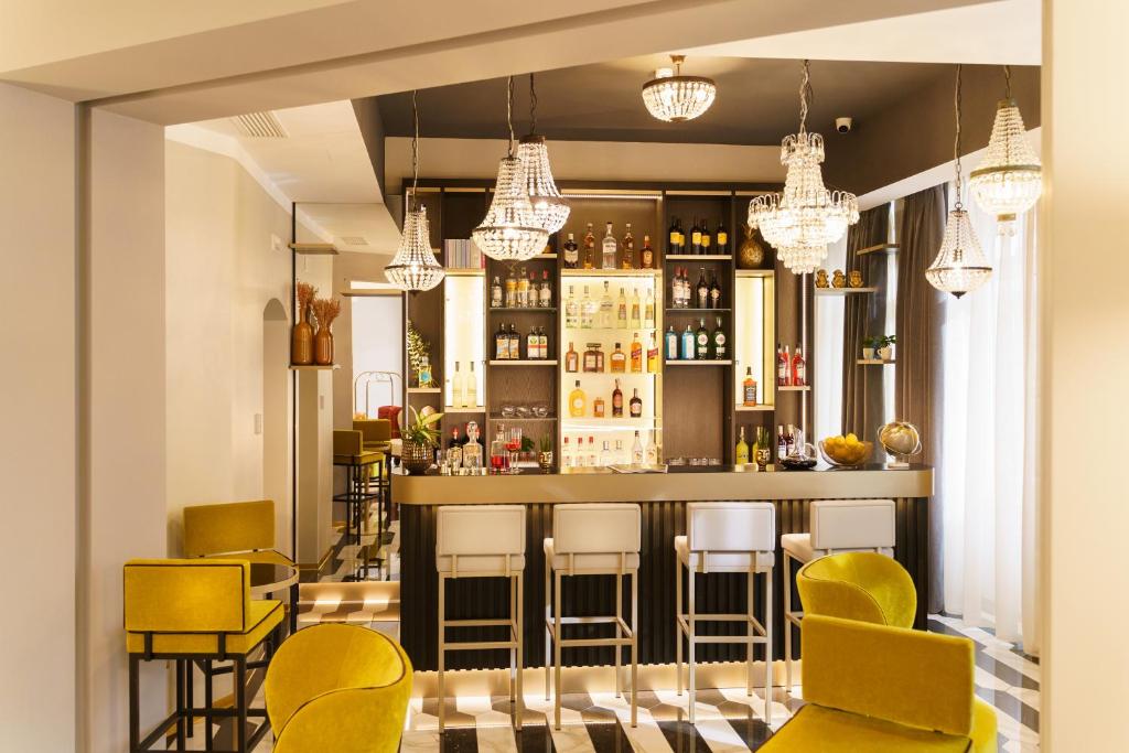 Lounge nebo bar v ubytování The Cross Hotel