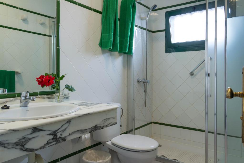 Koupelna v ubytování Apartamentos La Tegala
