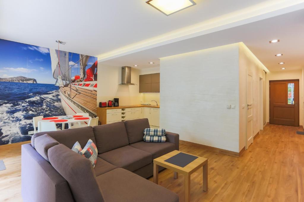 Kuchyňa alebo kuchynka v ubytovaní Apartamenty Świnoujście - Rezydencja Sienkiewicza