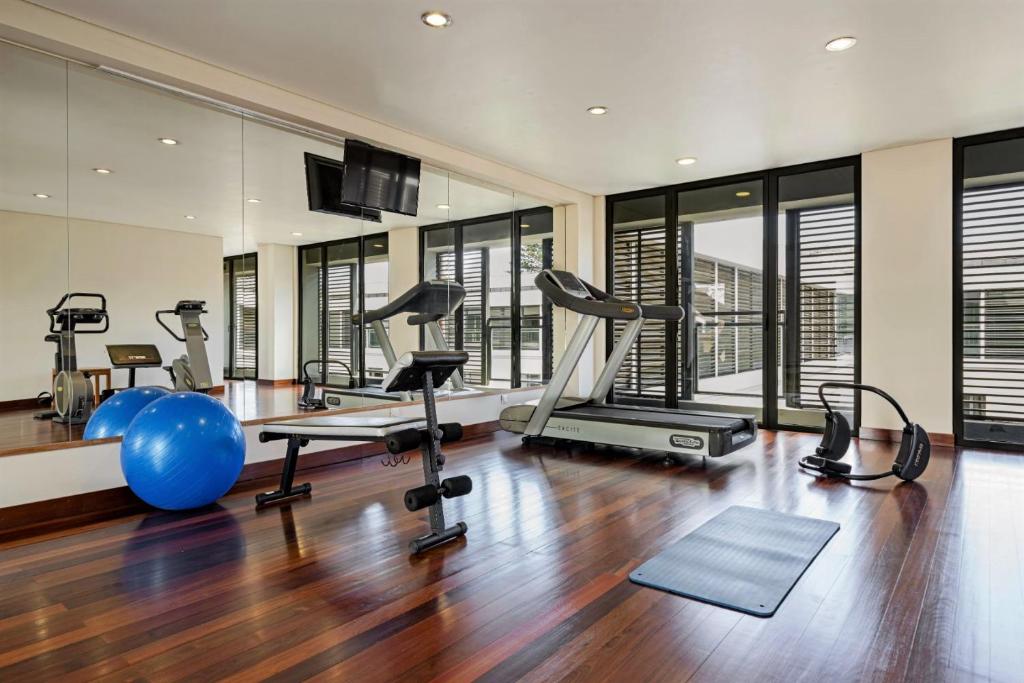 Fitness centrum a/nebo fitness zařízení v ubytování Hotel do Canal