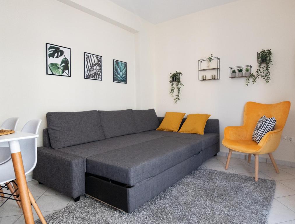 Część wypoczynkowa w obiekcie Yellow Fresh Apartment 2