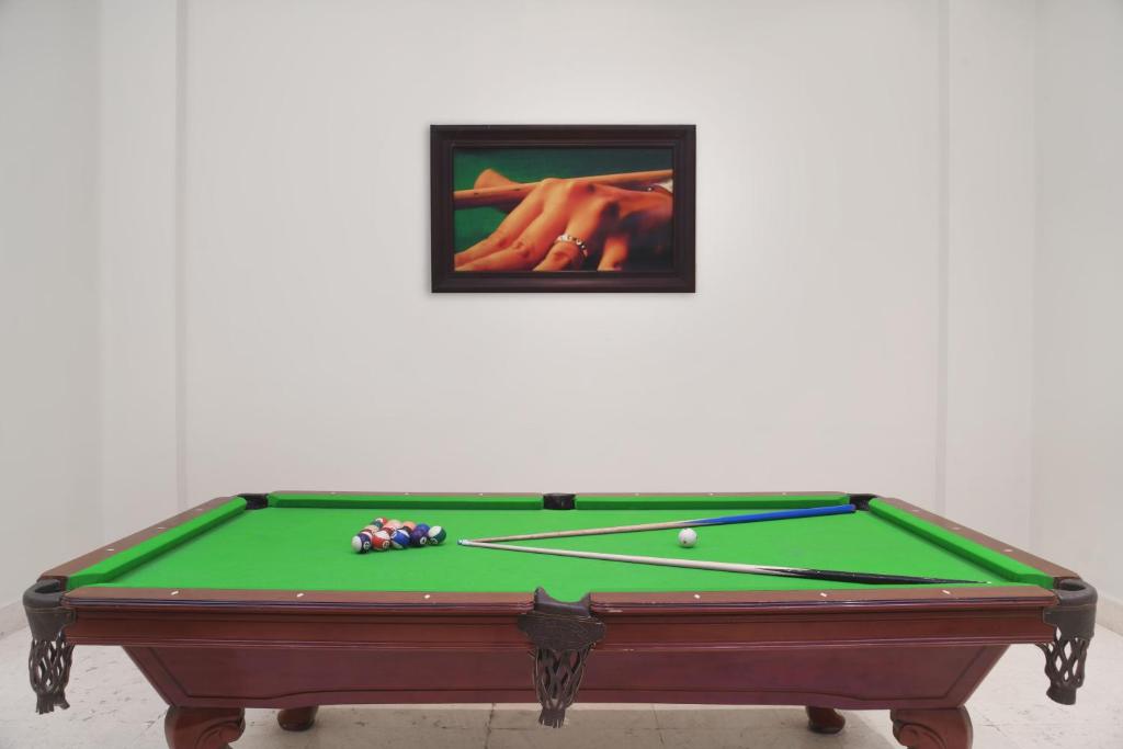 a snooker table with afits at Tolip Aswan Hotel in Aswan