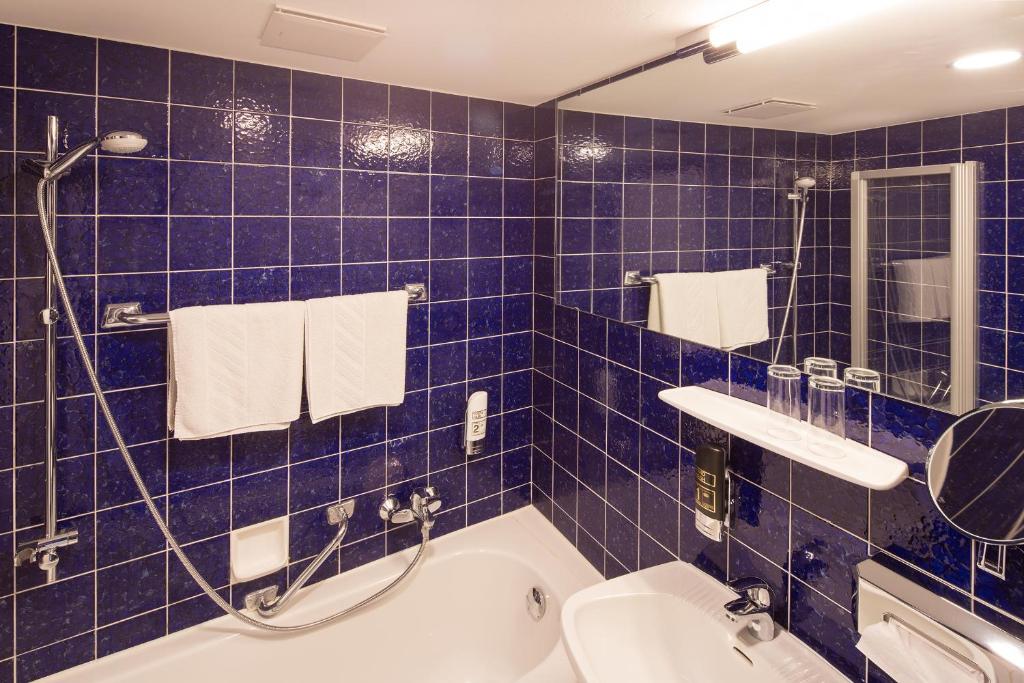 Koupelna v ubytování Hotel Stadt Melk