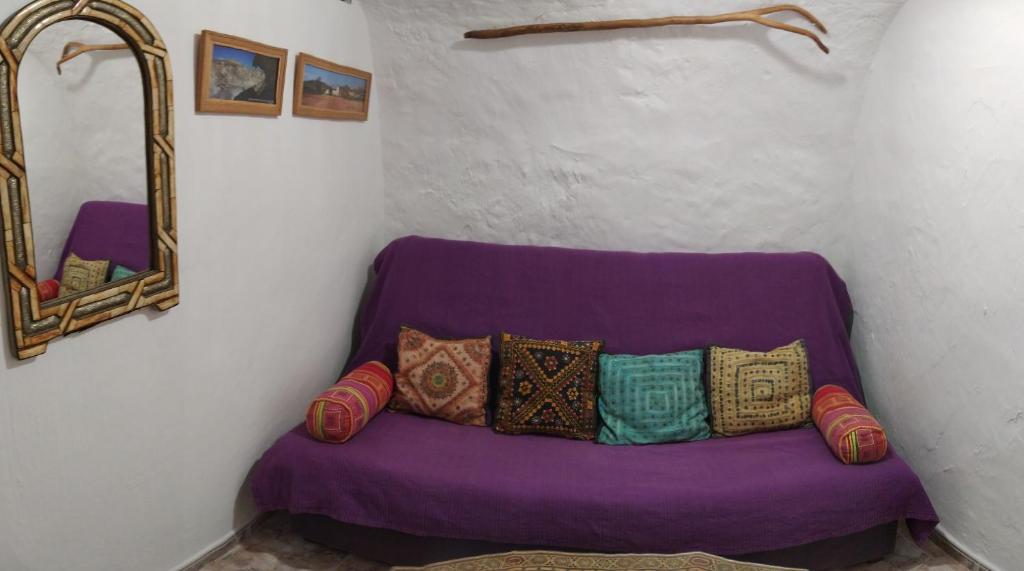 Posezení v ubytování Casa Cueva Calatrava