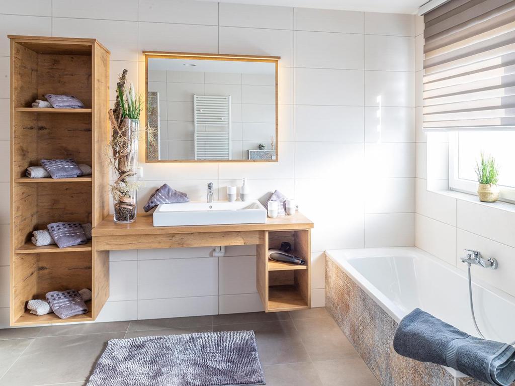 Kúpeľňa v ubytovaní Traumferienhaus XXL Ortner