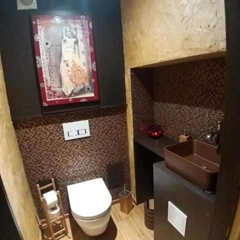 Koupelna v ubytování Vip room 209