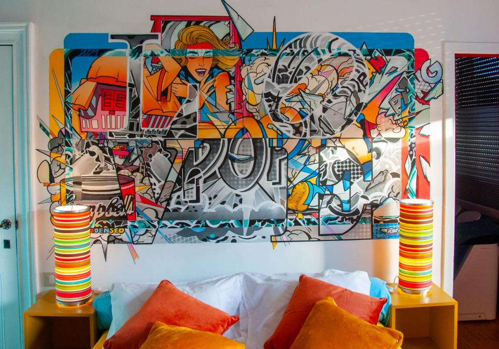 Postel nebo postele na pokoji v ubytování Vip room 209