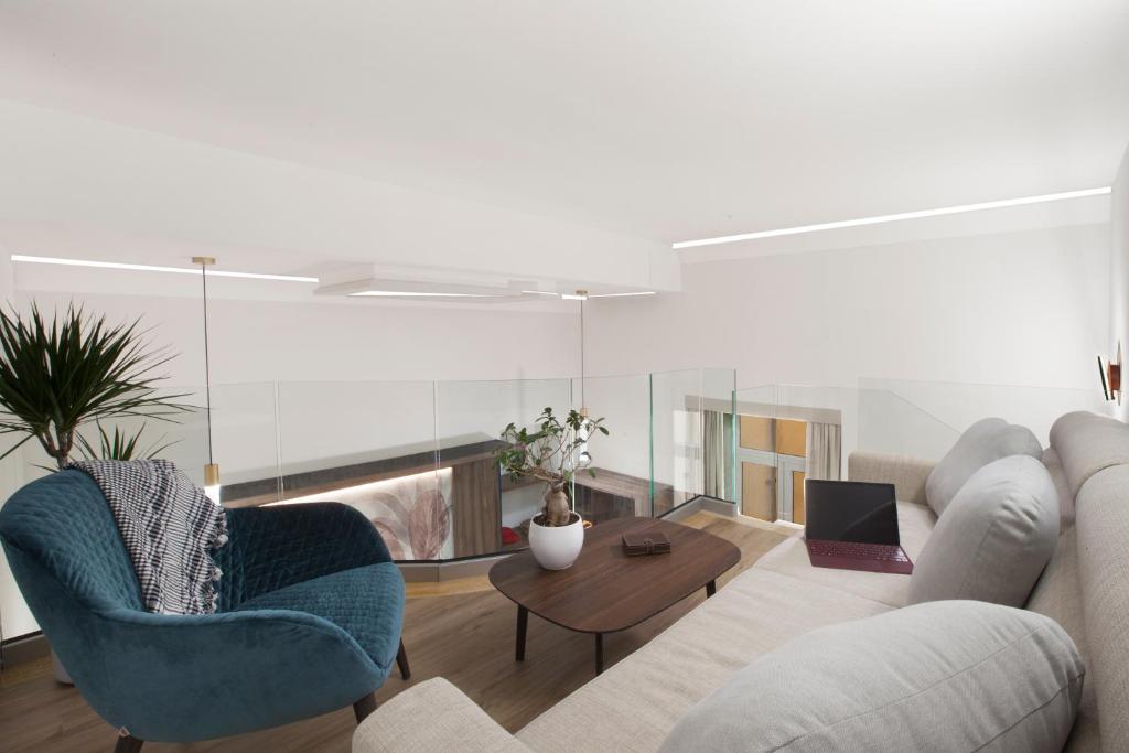 Posezení v ubytování Elys Suites