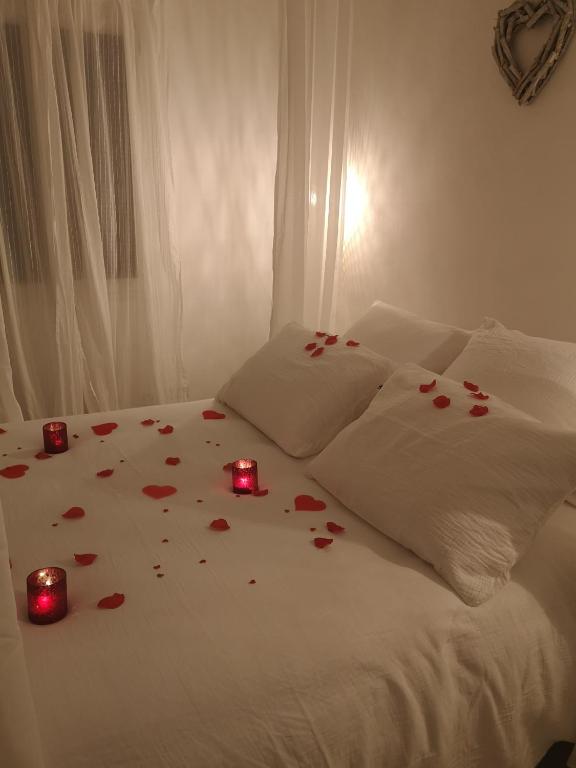 Postel nebo postele na pokoji v ubytování Une Nuit à Bali - Appartement cocooning