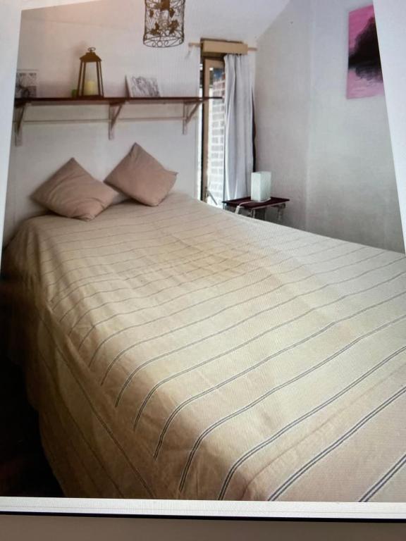 1 dormitorio con 1 cama grande en una habitación en Domaine du Bonsoy--Azur, en Blaimont