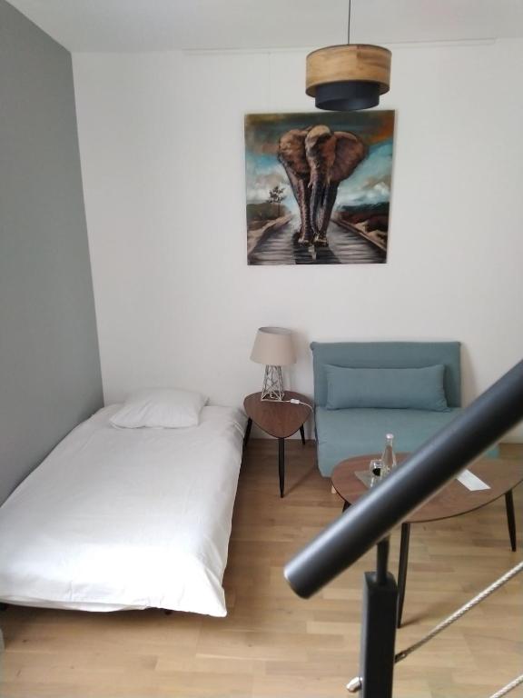 Le Clos du Théron, chambre d'hôte - Habitación Triple Con Baño Privado