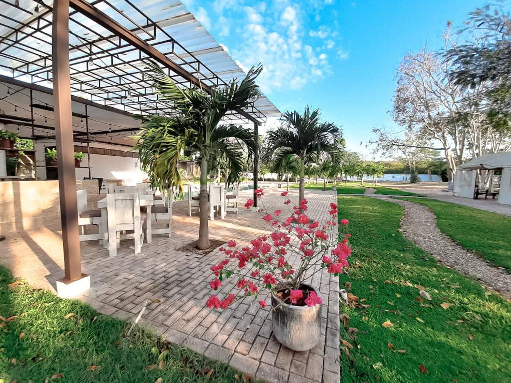 Zahrada ubytování Hotel Casa de Campo Conkal Merida