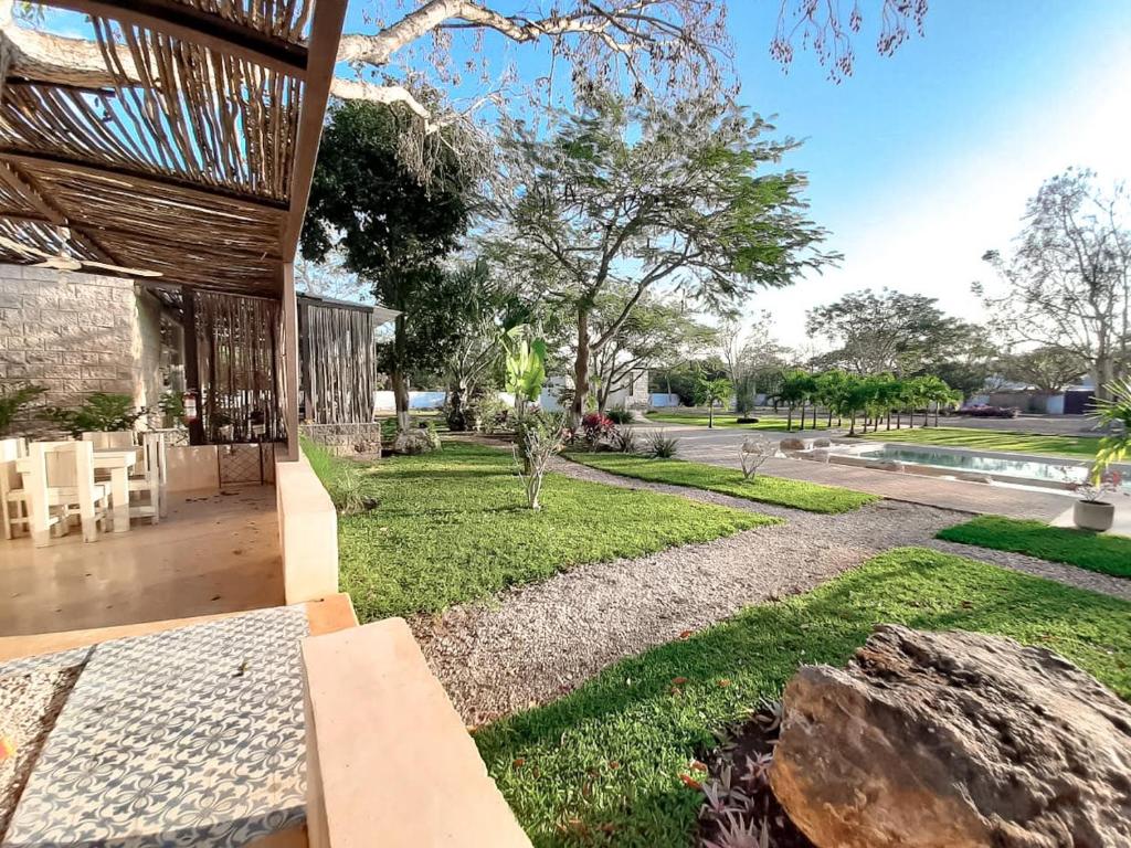 Zahrada ubytování Hotel Casa de Campo Conkal Merida