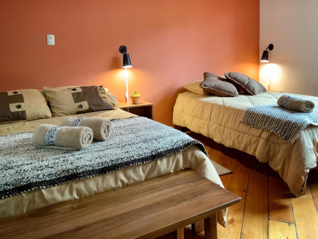 Postel nebo postele na pokoji v ubytování Ñañas Hostel