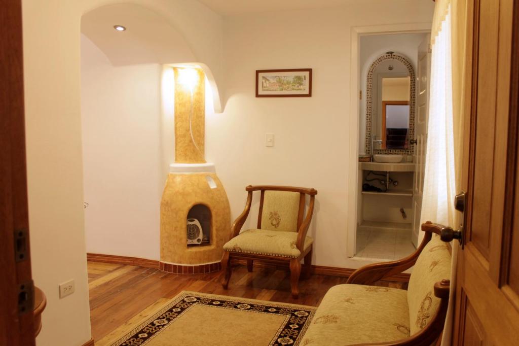 Posezení v ubytování Casa Hotel Las Plazas
