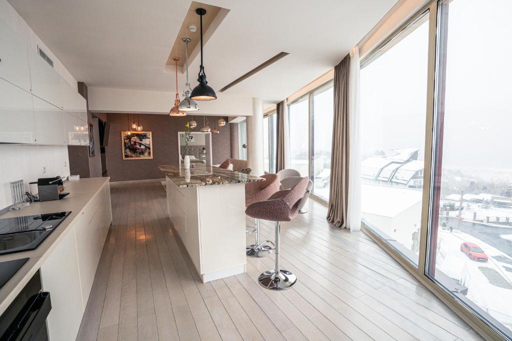 Una cocina o cocineta en Grand Hotel Belvedere
