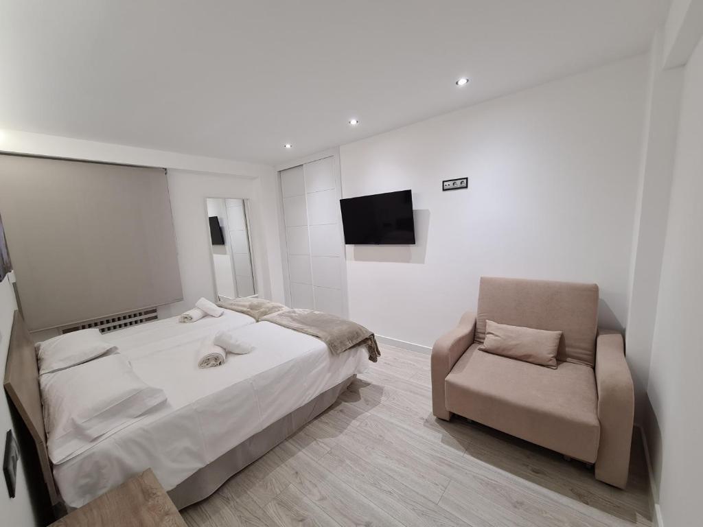 TV a/nebo společenská místnost v ubytování 104A Apartamento para 8 personas
