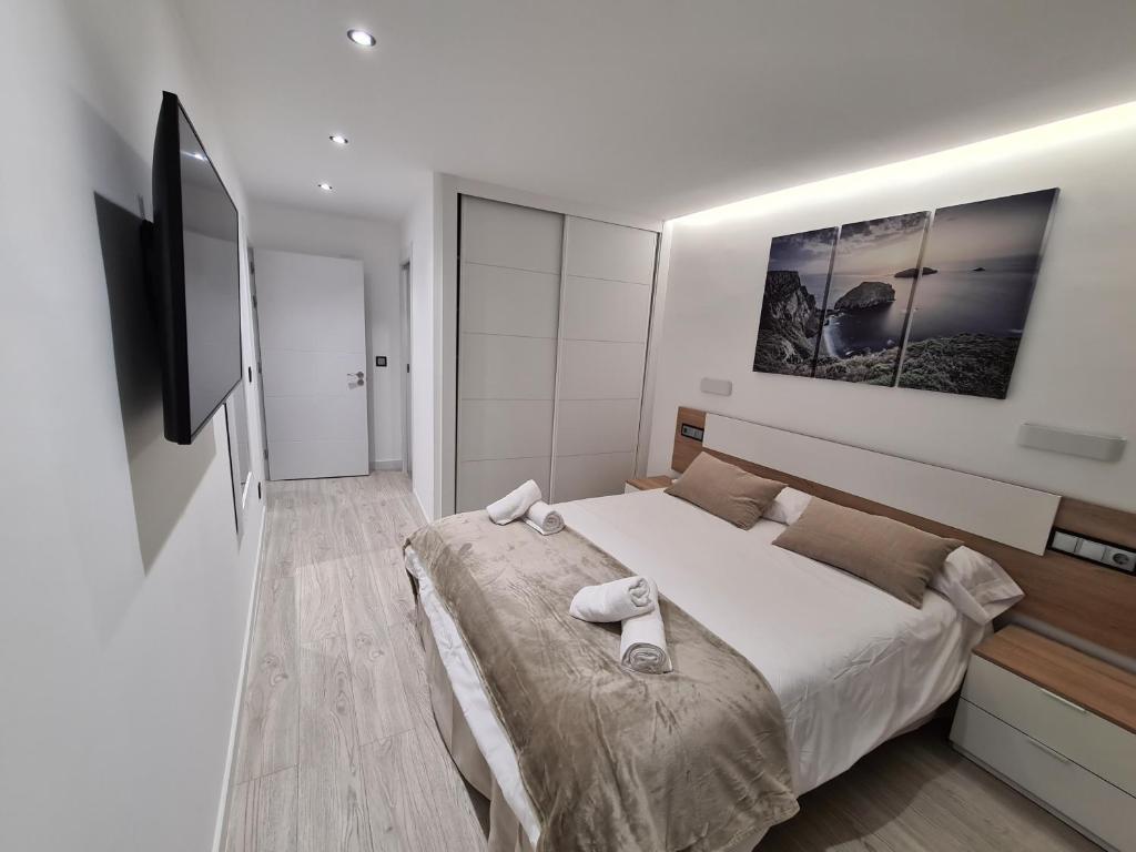 Postel nebo postele na pokoji v ubytování 104A Apartamento para 8 personas