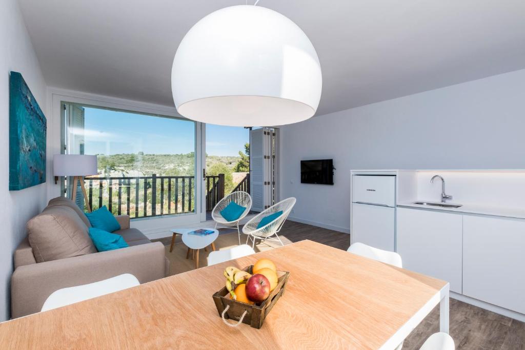 Posezení v ubytování Apartamentos Playa Canutells
