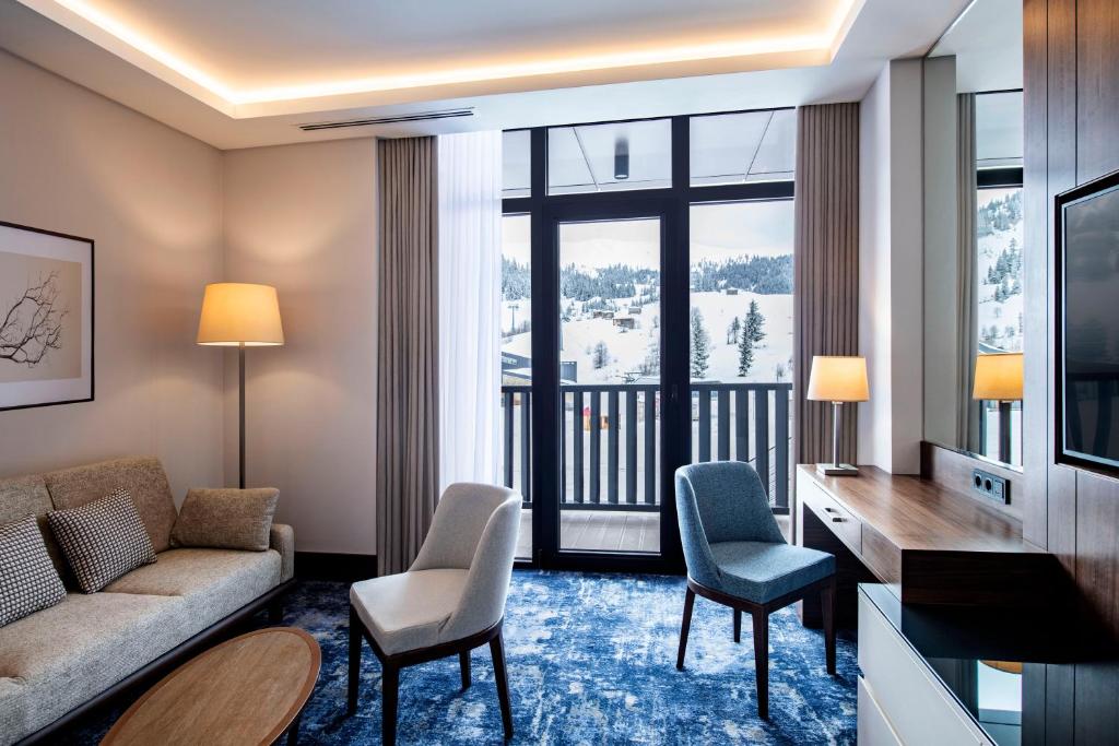 Posezení v ubytování Ambassadori Goderdzi Hotel