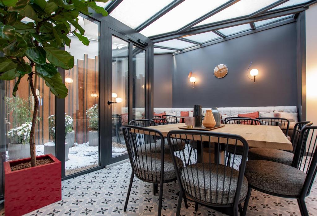 Гостиная зона в Hôtel de L'Esperance