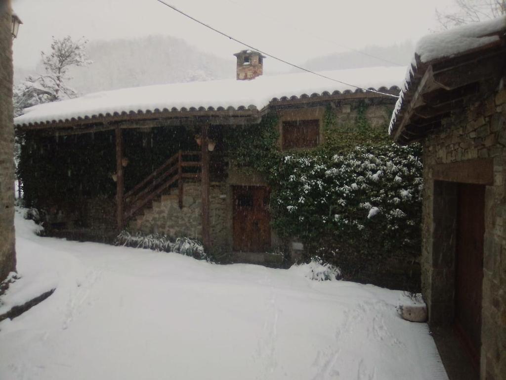 El Solei de Rupit v zimě