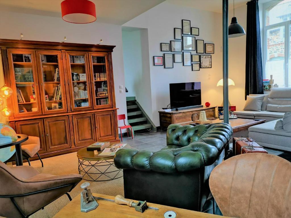 Posezení v ubytování La Récréation - Chambres et Appartements