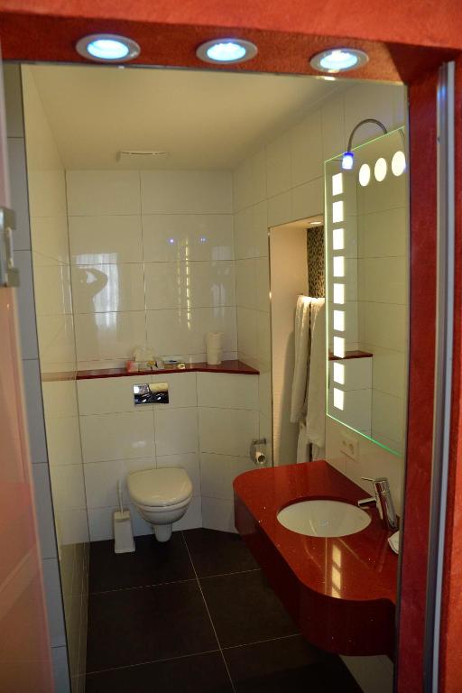 Koupelna v ubytování Ambiente Hotel Freieck
