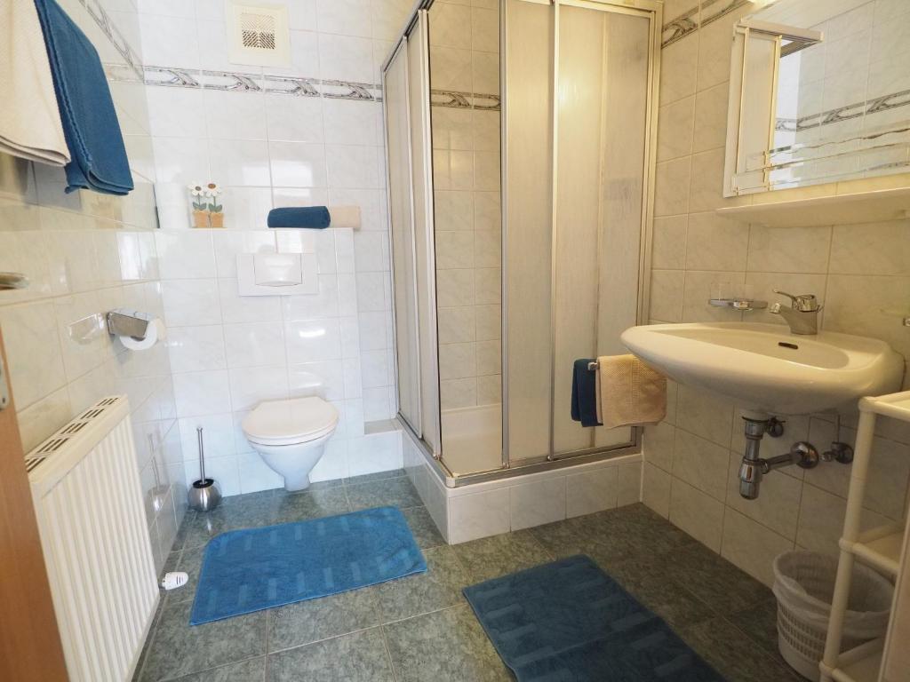 Kúpeľňa v ubytovaní Gästehaus Hechenblaikner