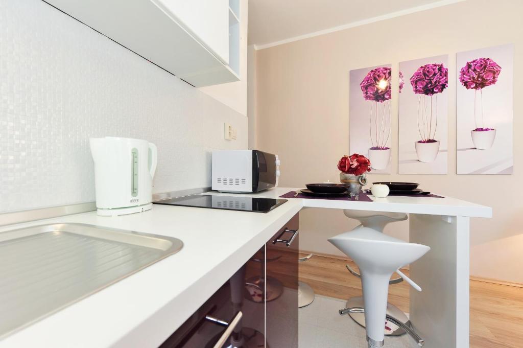 Kuchyňa alebo kuchynka v ubytovaní Top Apartments Zadar