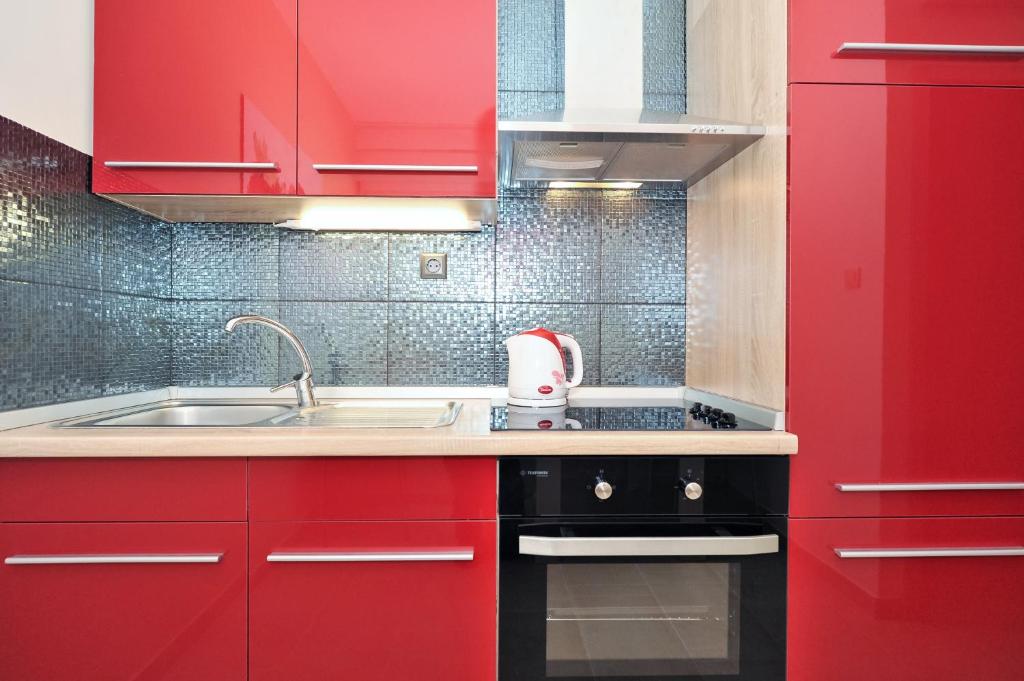 Kuchyňa alebo kuchynka v ubytovaní Top Apartments Zadar