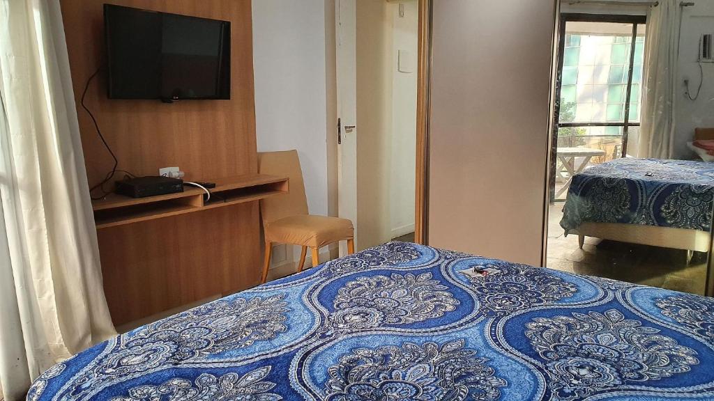  Flat de frente pra praia pertinho de tudo