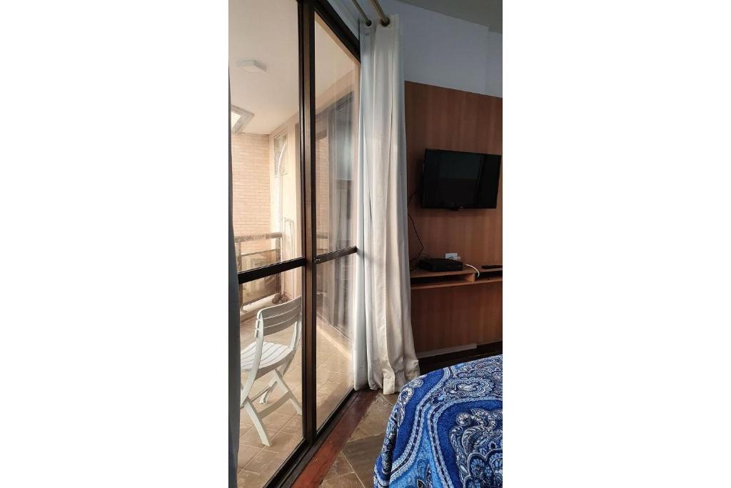  Flat de frente pra praia pertinho de tudo