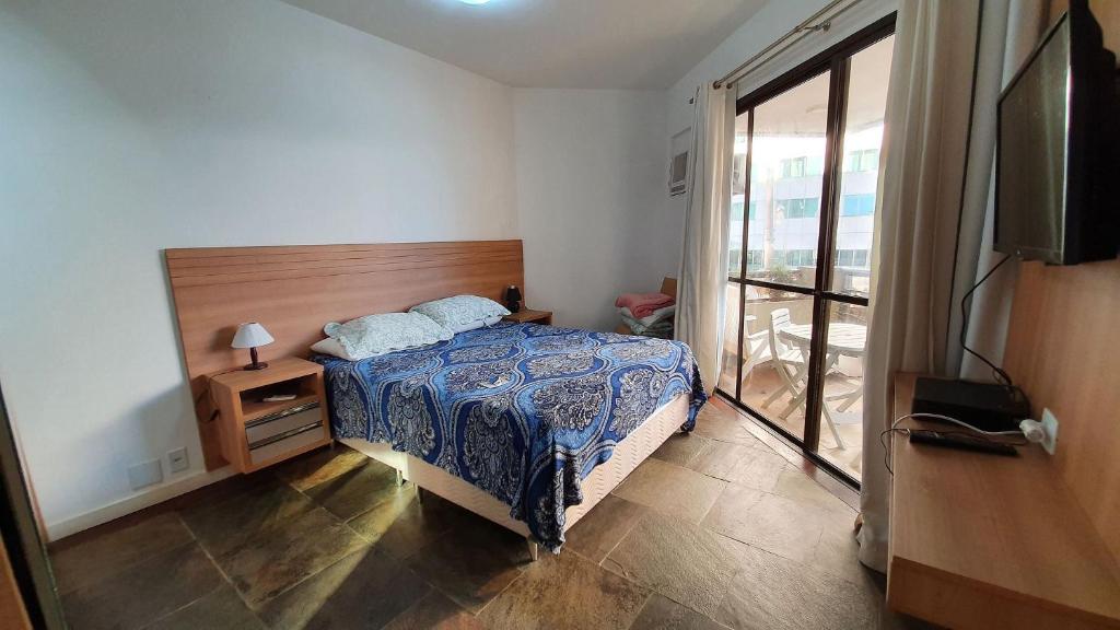  Flat de frente pra praia pertinho de tudo