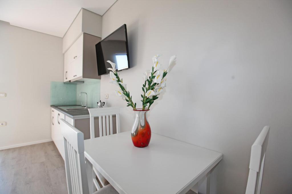 Kuchyň nebo kuchyňský kout v ubytování Star Hotel Saranda
