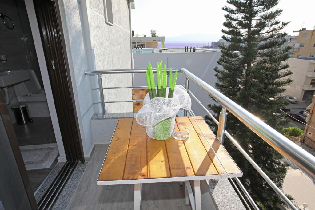 Balkón nebo terasa v ubytování Star Hotel Saranda