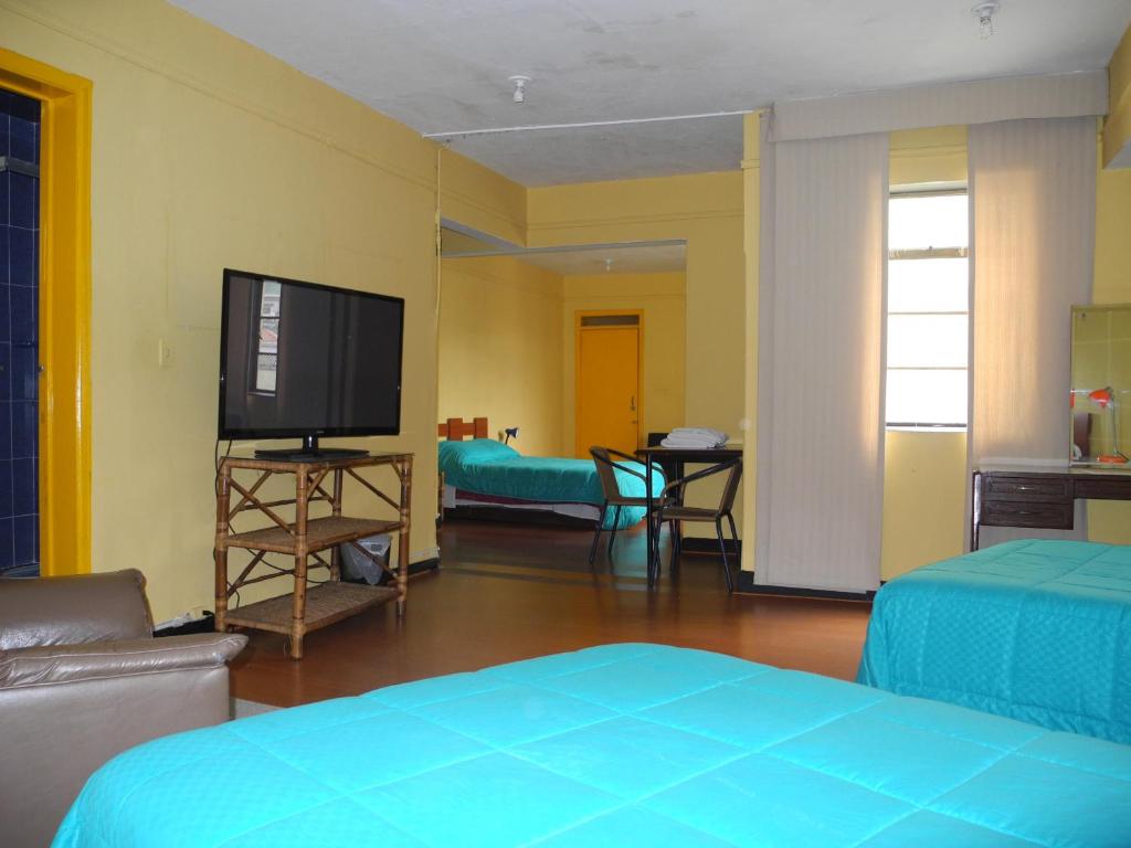 TV a/nebo společenská místnost v ubytování Hotel San Sebastian