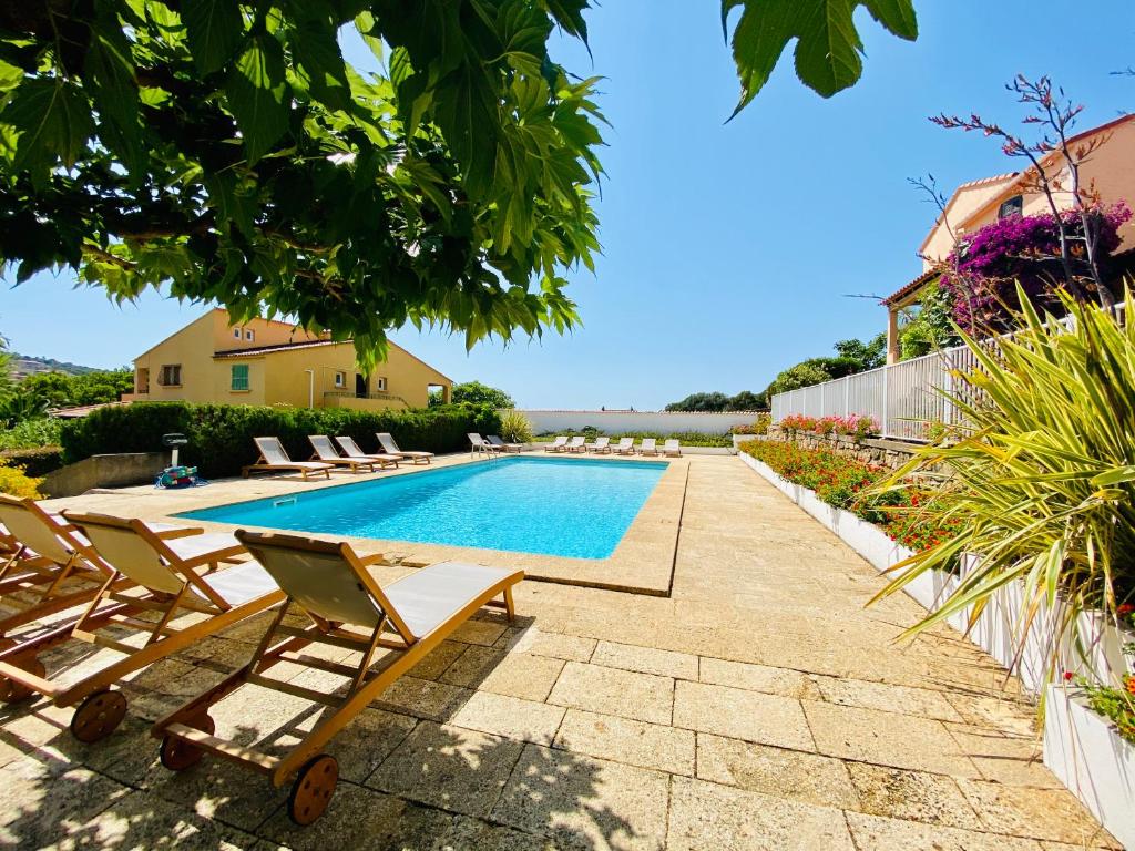 Πισίνα στο ή κοντά στο Résidence Marie Diane - Duplex Coté Mer C