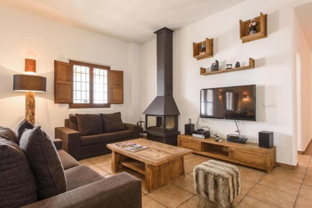 Posezení v ubytování Villa Dalt S Era