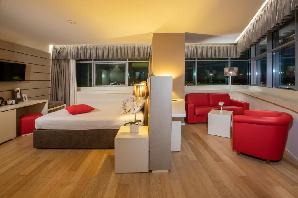 Postel nebo postele na pokoji v ubytování Hotel Glamour