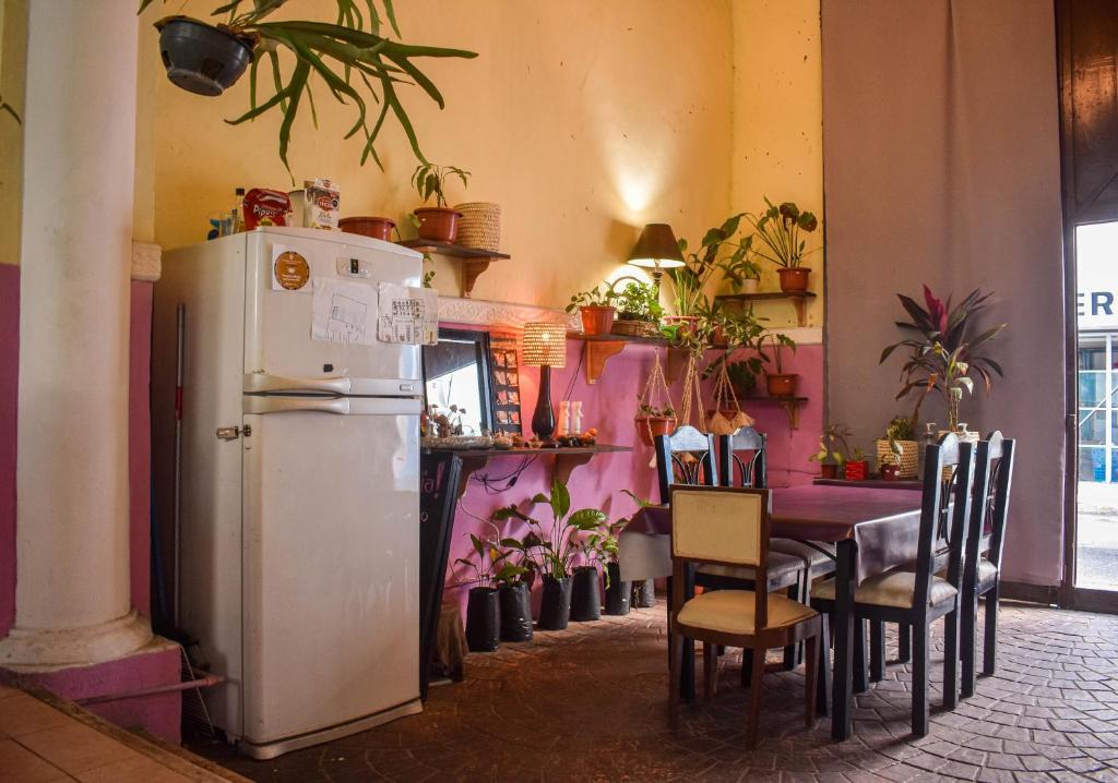 Kuchyň nebo kuchyňský kout v ubytování Hotel Santa Ana