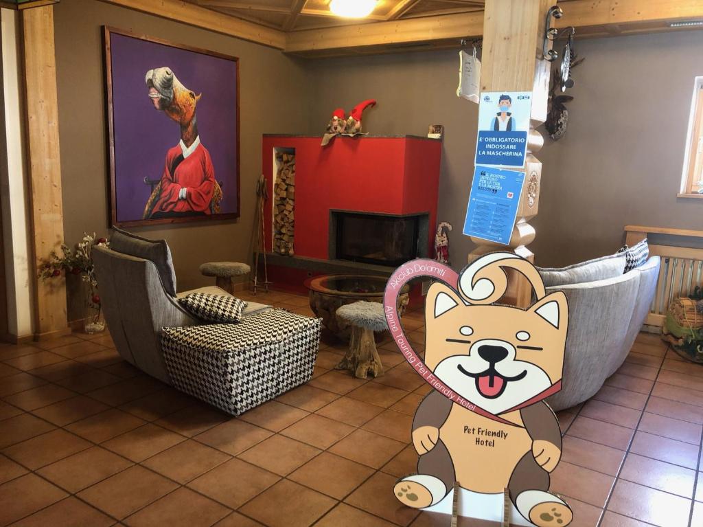 Posezení v ubytování Alpine Touring Hotel-petfriendly