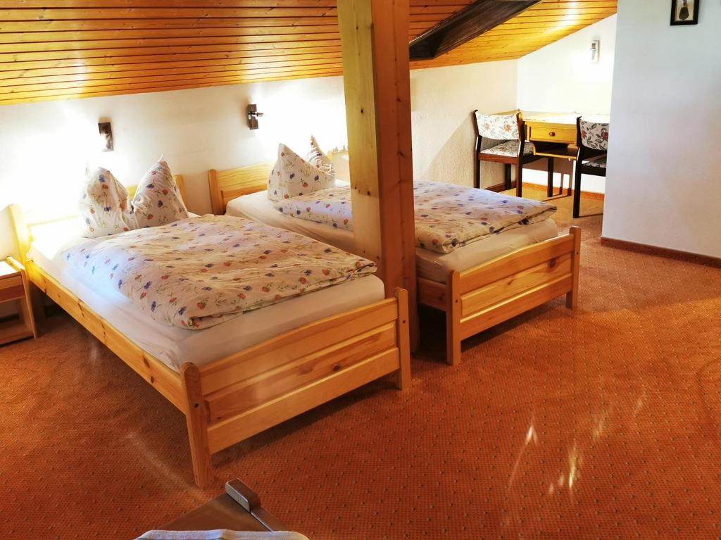 Postel nebo postele na pokoji v ubytování Menkenhof