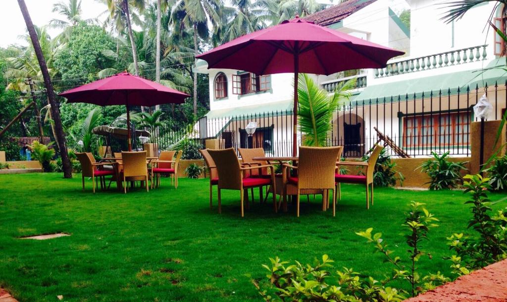 Zahrada ubytování Veera Strand Park Serviced Apartments near Calangute